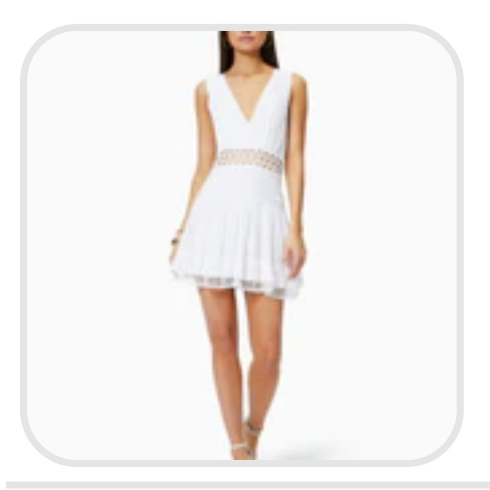 Ramy Brook White Sleeveless Dress with open waist